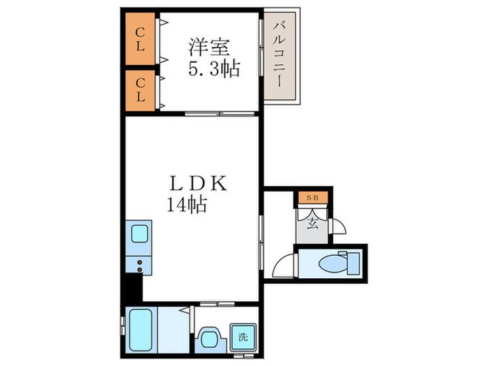 カーサ・フェリーチェ丸太町の物件間取画像