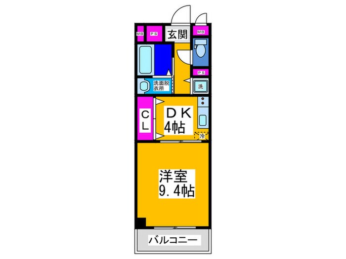 クリスタルなかもずの物件間取画像