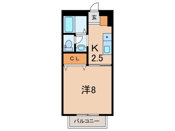 ハイネス野添Ⅱの物件間取画像