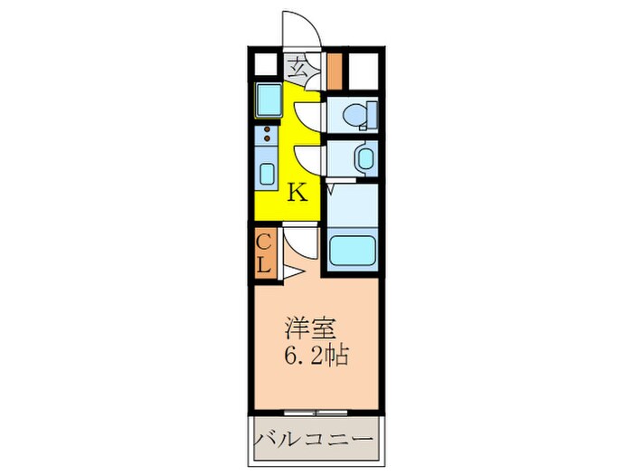 プレサンスOSAKA三国ﾈｵｽ（1001）の物件間取画像