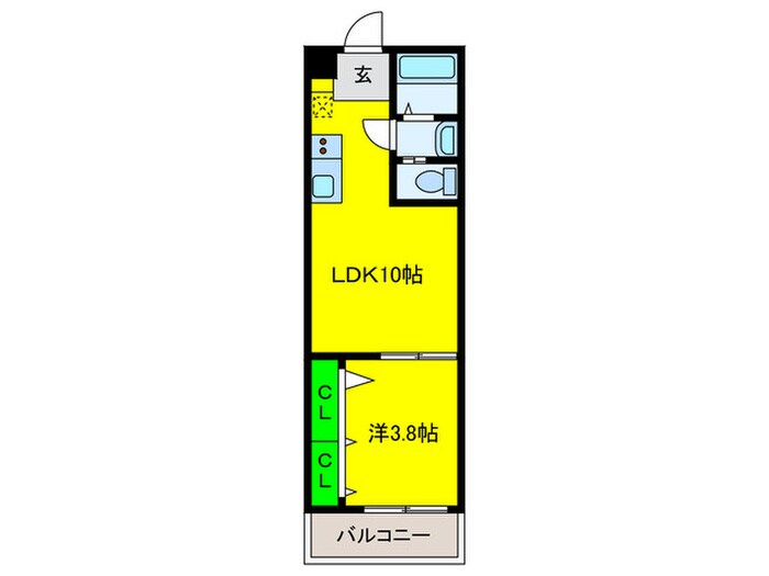 ディレットーレ堺東の物件間取画像
