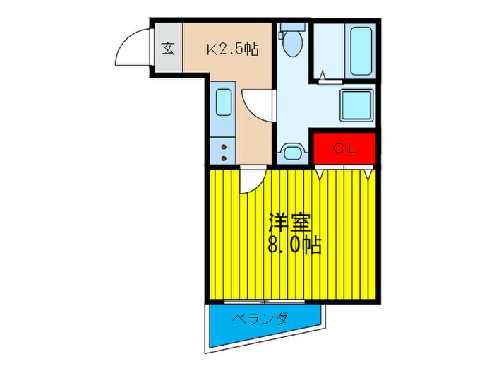 ロイヤルハイツ今市の物件間取画像