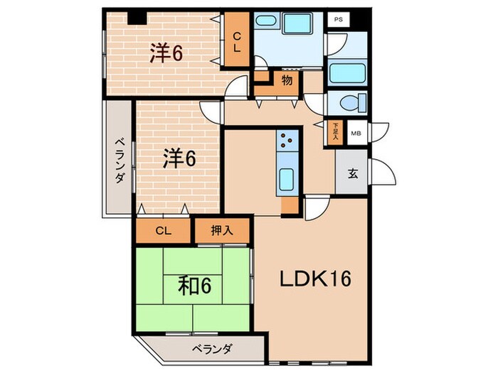 ロイヤル夙川大社町の物件間取画像