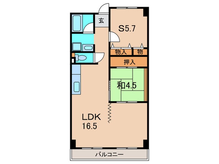 グランド－ル南野の物件間取画像