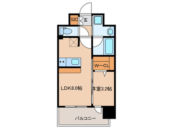 レオンｺﾝﾌｫｰﾄ都島Ⅱ(706)の物件間取画像