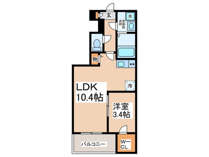 ジーメゾン岸和田ラクセルの物件間取画像