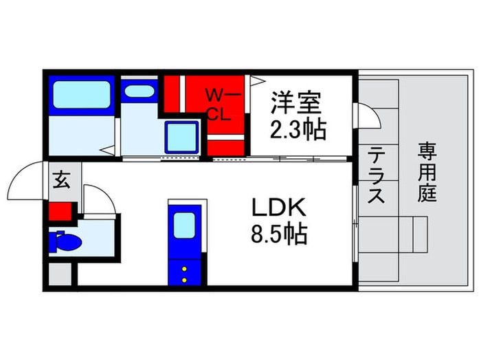 リアコート豊中岡町Ⅱの物件間取画像