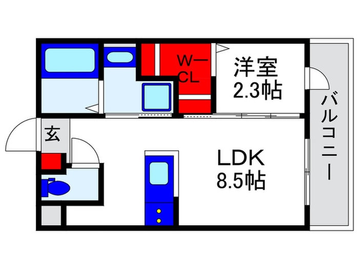 リアコート豊中岡町Ⅱの物件間取画像