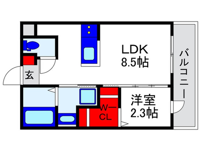 リアコート豊中岡町Ⅱの物件間取画像