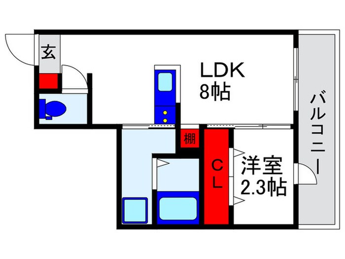 リアコート豊中岡町Ⅱの物件間取画像