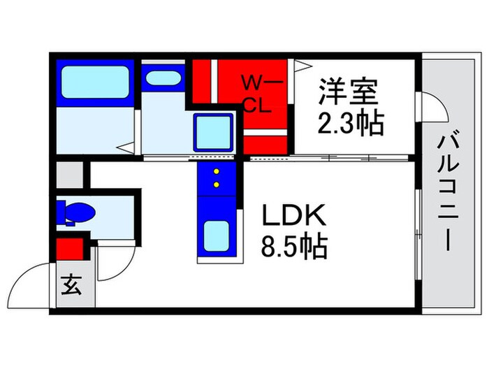 リアコート豊中岡町Ⅱの物件間取画像