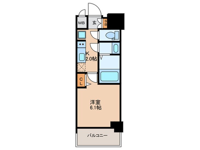 ｸﾞﾗﾝｶﾘﾃ北大阪ﾘｳﾞｨｴ(804)の物件間取画像