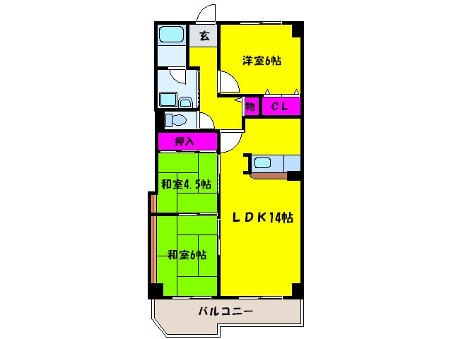 イルシオン長滝の物件間取画像