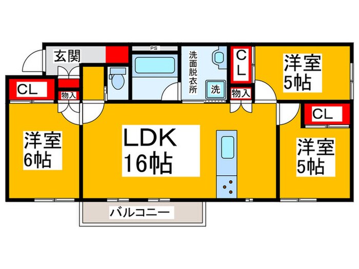 グランフォレスト千代田の物件間取画像
