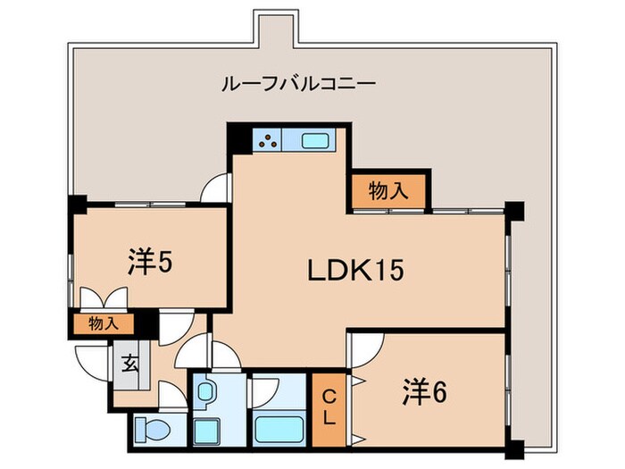 サンシャイン西芦屋（504）の物件間取画像