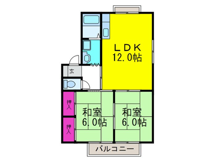 エクセレンス誠和の物件間取画像