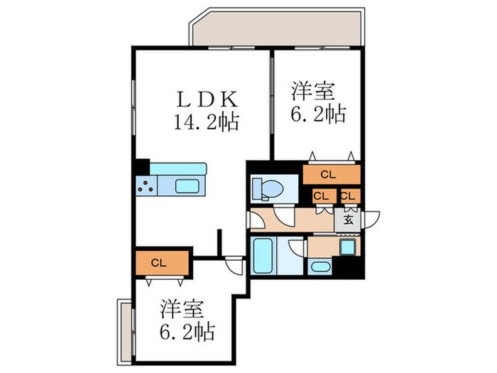 仮)グランシュ長岡京の物件間取画像