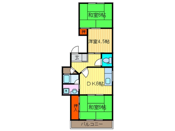 白井マンションの物件間取画像