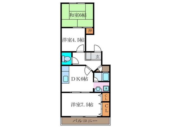 白井マンションの物件間取画像