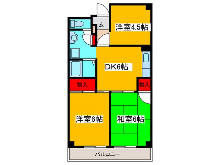 シャルムフジの物件間取画像