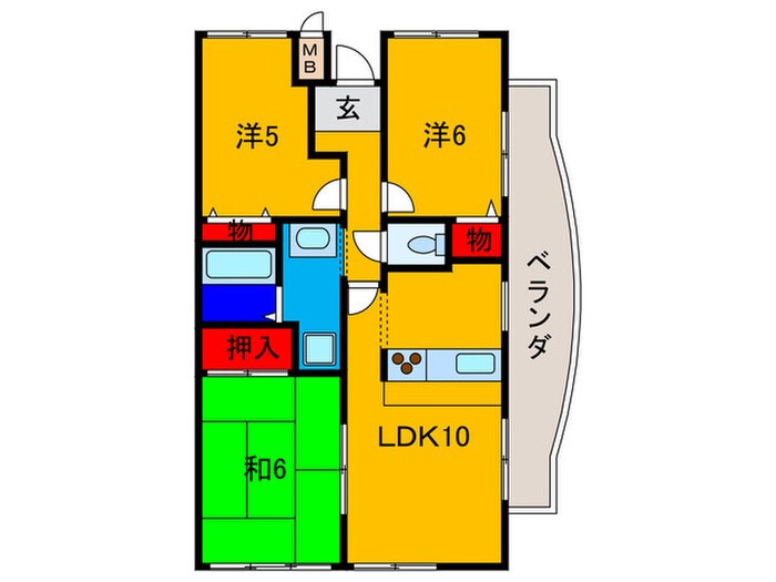 サンコート千代田の物件間取画像