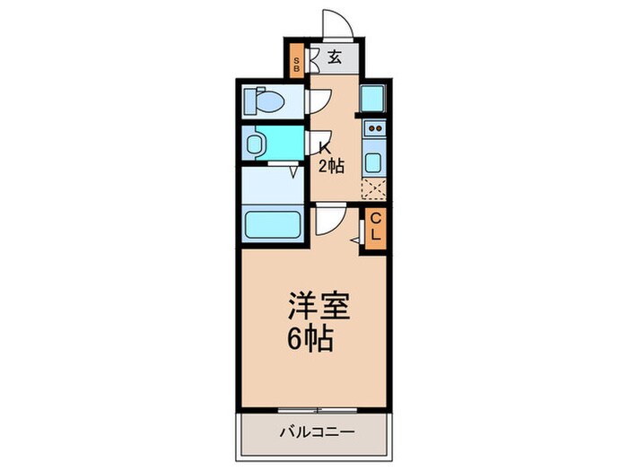 ﾌﾟﾚｻﾝｽ西九条ｼﾃｨﾍﾞｲ(502)の物件間取画像