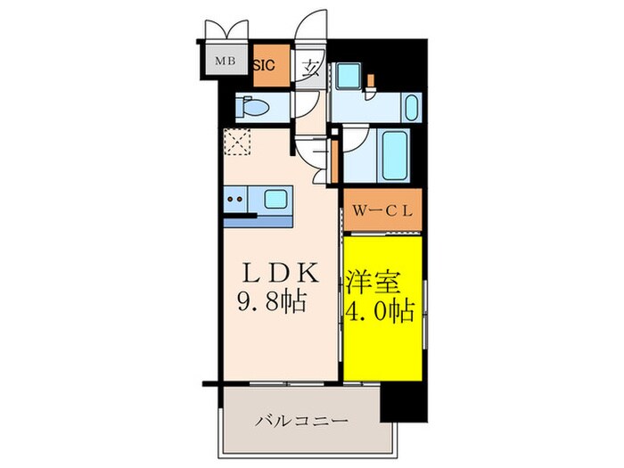 リヴィエール江坂江の木公園の物件間取画像