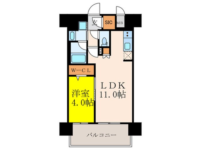 リヴィエール江坂江の木公園の物件間取画像