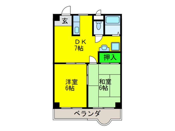 グレーシア橘の物件間取画像