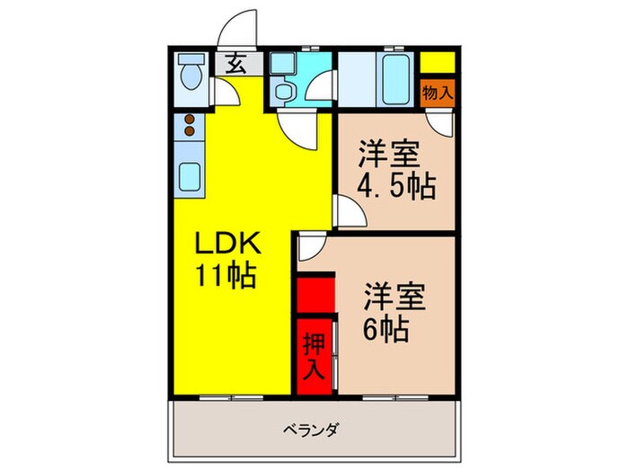 ハイツ最上の物件間取画像