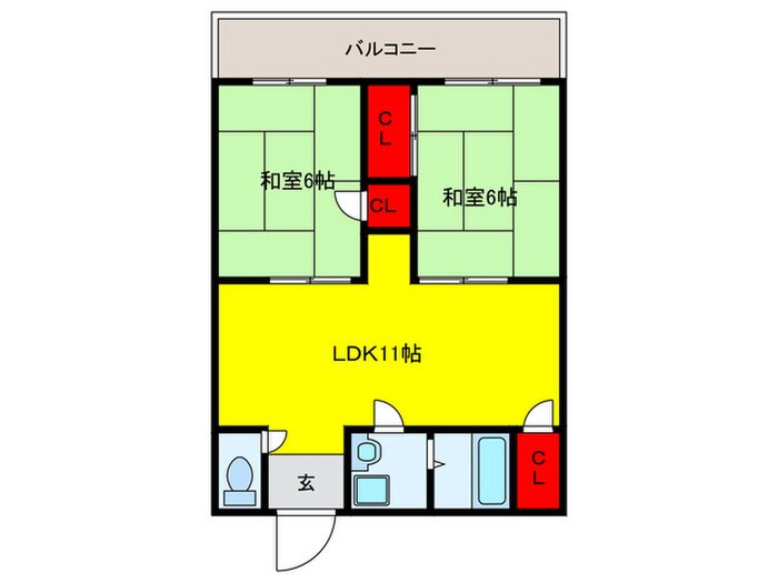ハイツ最上の物件間取画像