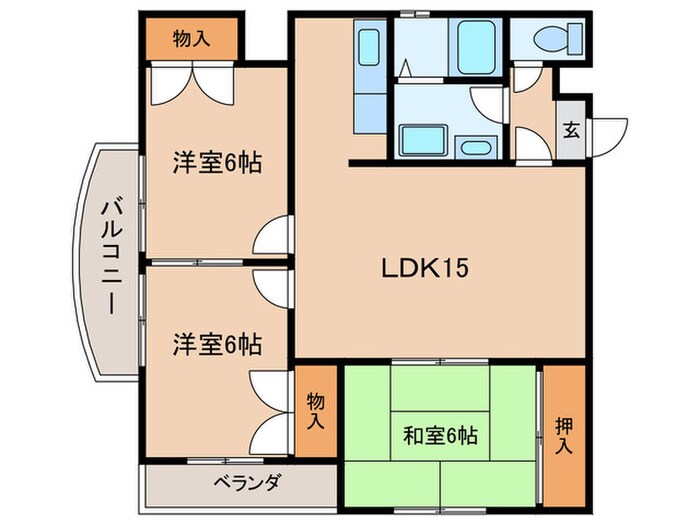 グランドール石橋の物件間取画像