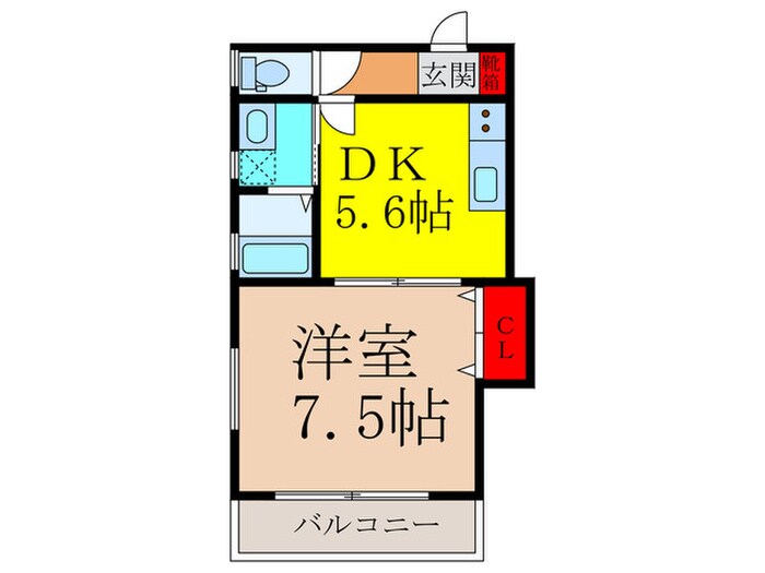 ロックヒルズ高井田元町の物件間取画像