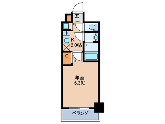 仮）ﾌﾟﾚｻﾝｽ京橋GREEN YARDｱﾙﾐﾗの物件間取画像