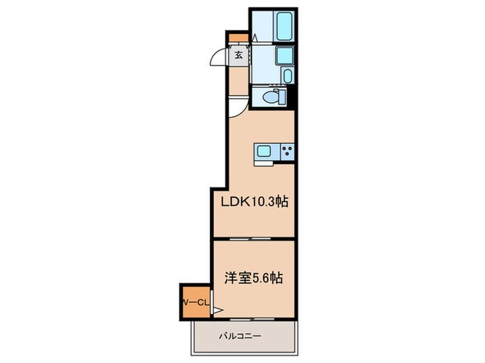 HEBEL BLUME新神戸の物件間取画像