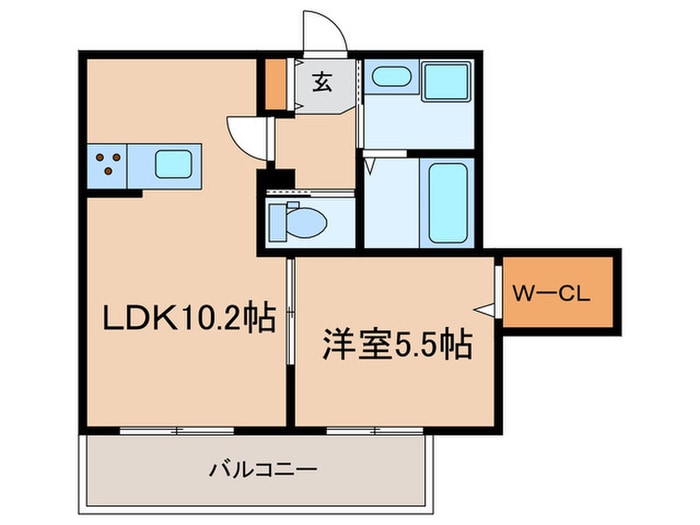 HEBEL BLUME新神戸の物件間取画像