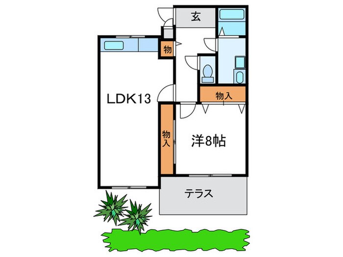 フローレンス桜町の物件間取画像