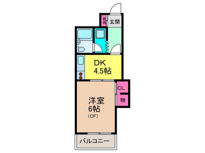 ハイツオ－キタ庄内の物件間取画像