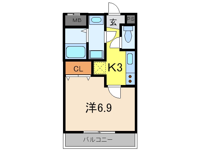 アムール美貴の物件間取画像