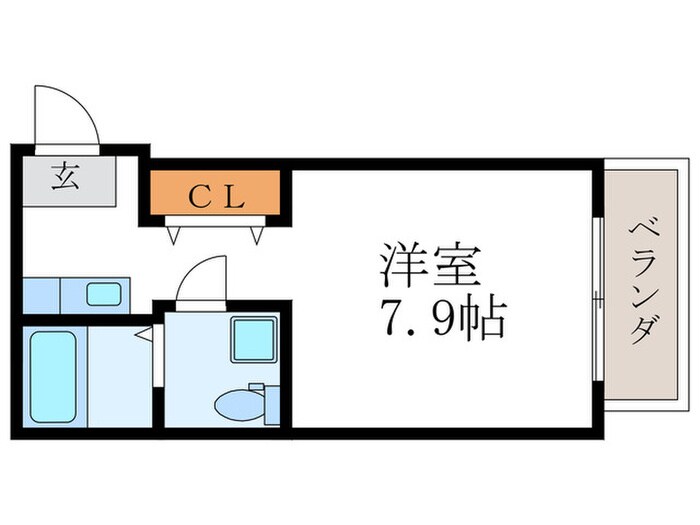 クロール二条の物件間取画像