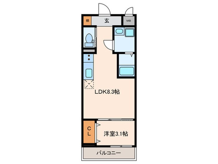 S-MOVE　三国の物件間取画像