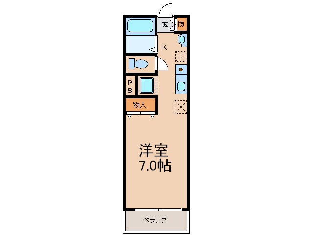 ローズコテージ弐番館の物件間取画像