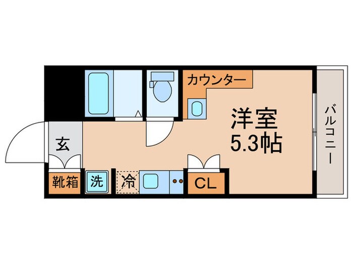 デトム・ワン御所南（211）の物件間取画像