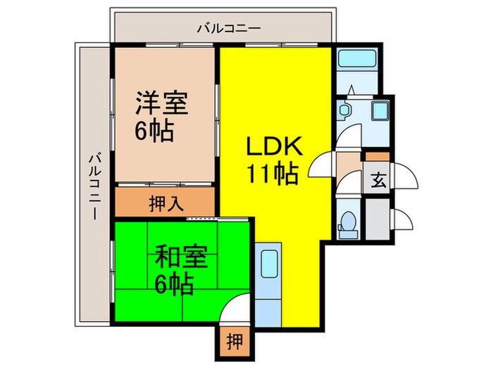 ファミール根津の物件間取画像