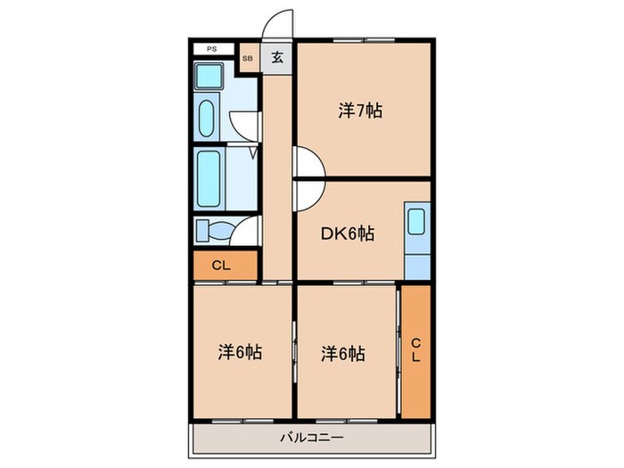 ＹＫＲシャンボールの物件間取画像