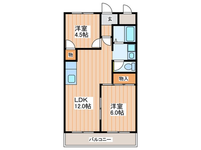 林第２マンションの物件間取画像