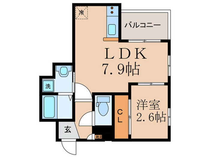 R-smart石田駅の物件間取画像