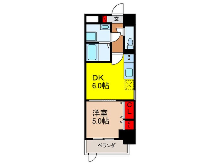 リアライズ鶴橋東Ⅱの物件間取画像