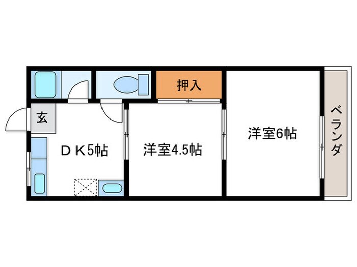 ＮＥＷ芝ノ下ﾊｲﾂの物件間取画像