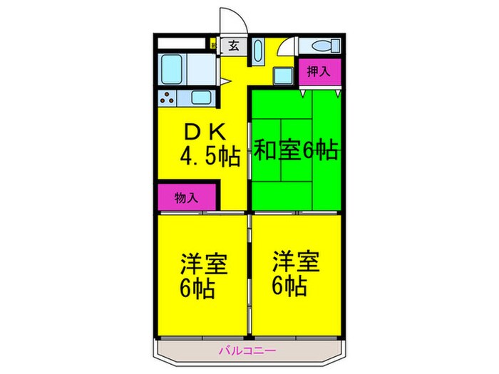 住吉ニューライフ（712）の物件間取画像